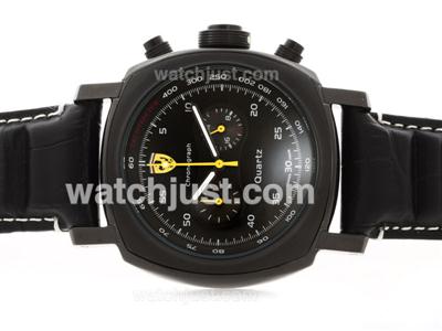 Panerai For Ferrari Working Chronograph PVD Case with Black Dial