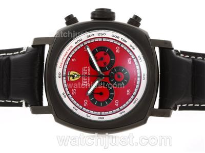 Panerai For Ferrari Working Chronograph PVD Case with Red Dial