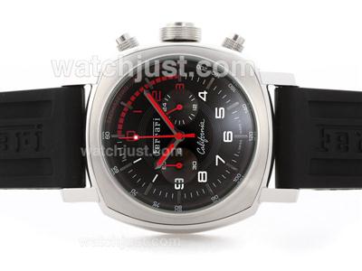 Panerai For Ferrari Working Chronograph with Black Dial - California Limited Edition - Rubber Strap