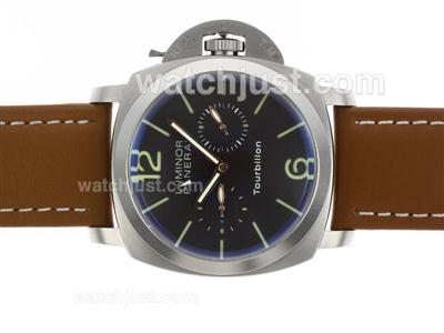 Panerai Luminor Automatic with Gray Dial-Leather Strap