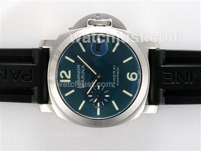 Panerai Luminor Marina Automatic Blue Dial With AR Coating-New Version