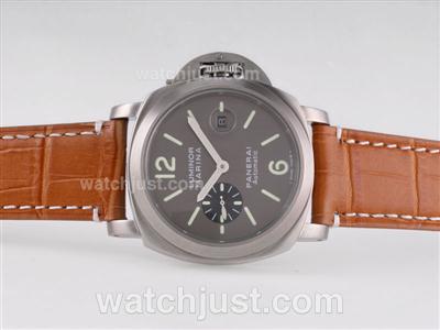 Panerai Luminor Marina Automatic with Gray Dial-Full Titanium Case