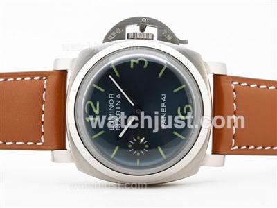 Panerai Luminor Marina Unitas 6497 Movement with Blue Dial