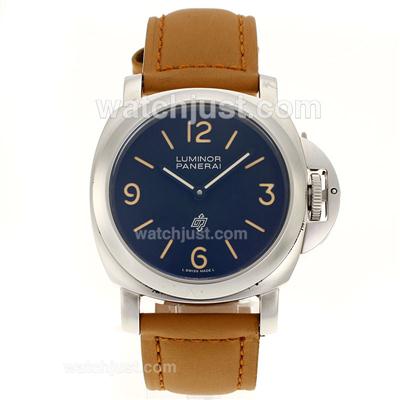 Panerai Luminor OP Logo Unitas 6497 Movement with Black Dial -Leather Strap