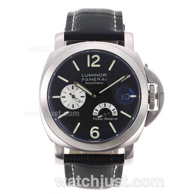 Panerai Luminor PAM 124 Working Power Reserve Automatic with Black Dial