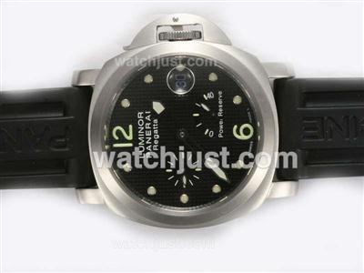 Panerai Luminor PAM 222 Regatta Swiss Valjoux 7750 Movement Working Power Reserve-Rubber Strap