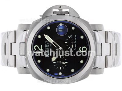 Panerai Luminor Regatta Working Power Reserve Automatic with Black Dial S/S