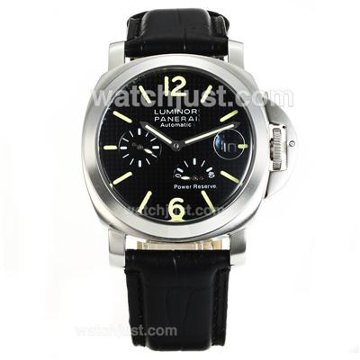 Panerai Luminor Working Power Reserve Automatic with Black Checkered Dial-18K Plated Gold Movement