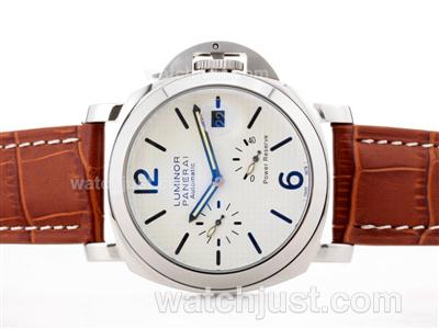 Panerai Luminor Working Power Reserve Automatic with White Checkered Dial