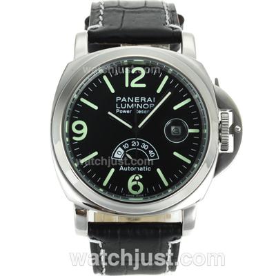 Panerai PAM028 Working Power Reserve Automatic With Black Dial