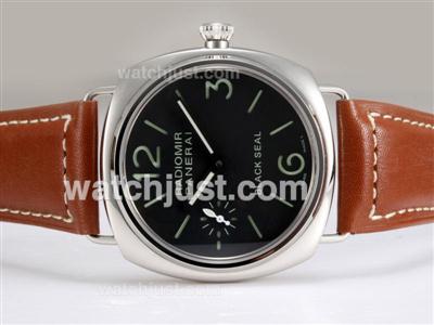 Panerai Radiomir Black Seal Swiss ETA Unitas 6497 Movement Manual Winding AR Coating with Black Dial