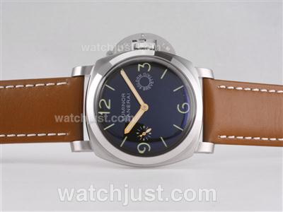 Panerai PAM203 Luminor 8 Days Unitas 6497 Movement with Black Sandwich Dial-AR Coating