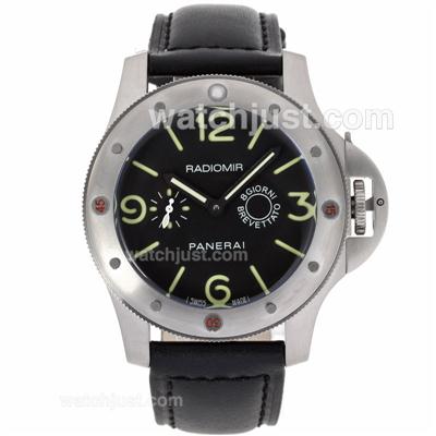 Panerai Radiomir 8 Days Automatic Movement with Black Dial and strap