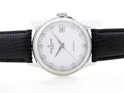 Patek Philippe Calatrava Automatic with White Checkered Dial -Diamond Marking