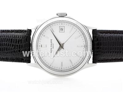 Patek Philippe Calatrava Automatic with White Dial -Stick Marking