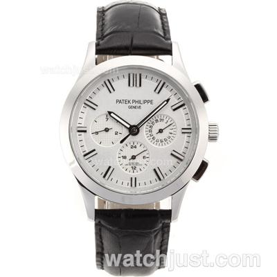 Patek Philippe Classic Automatic Stick Markers with White Dial-Sapphire Glass