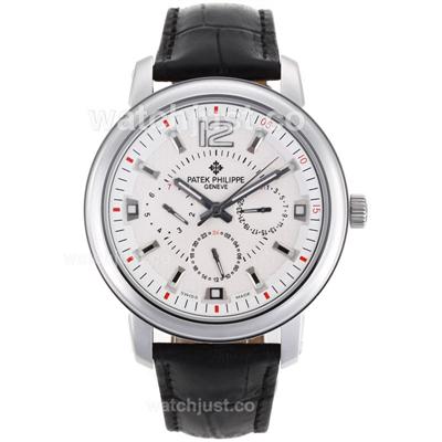 Patek Philippe Classic Automatic with White Dial-Leather Strap