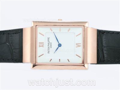 Patek Philippe Classic Rose Gold Case with White Dial