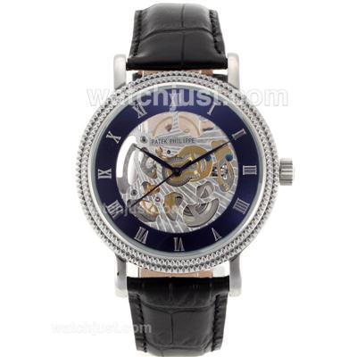 Patek Philippe Skeleton Automatic with Roman Markers -Leather Strap