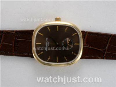 Patek Philippe Ref.3738 Manual Winding with Brown Dial Gold Casing