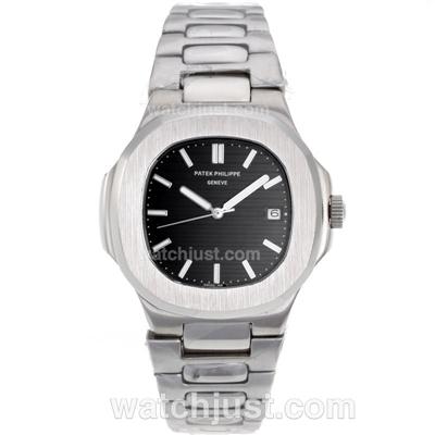 Patek Philippe Nautilus Automatic with Black Dial S/S