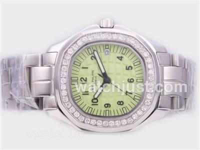 Patek Philippe Nautilus Ref.5067 with Diamond Bezel and Green Dial