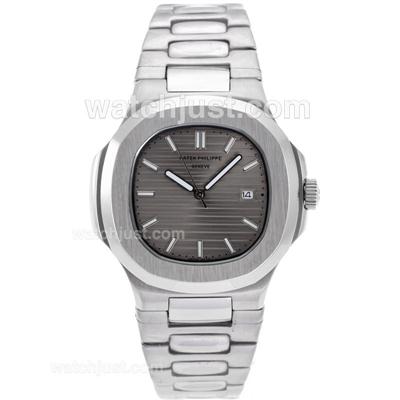 Patek Philippe Nautilus with Gray Dial S/S