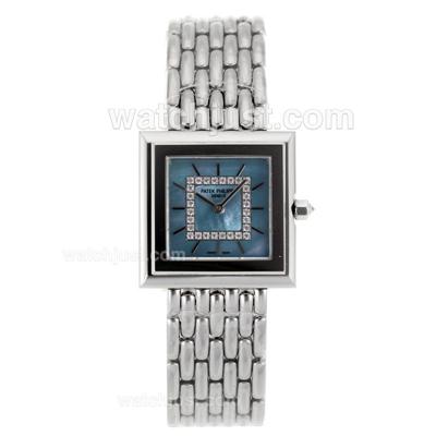 Patek Philippe Twenty-4 Hours Stick Marker with Blue Dial-Lady Size