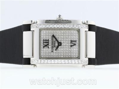 Patek Philippe Twenty-4 Hours Swiss ETA Movement with Diamond Bezel and Dial-Lady Size