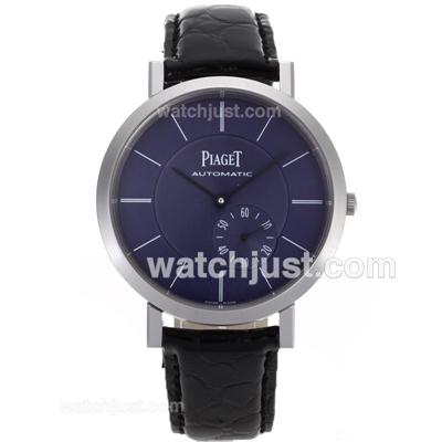 Piaget Altiplano Automatic with Blue Dial-Leather Strap
