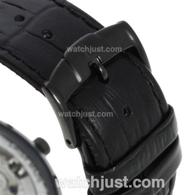 Piaget Altiplano Skeleton Automatic PVD Case with Stick Markers-Leather Strap