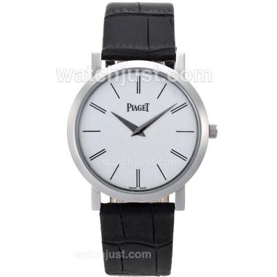 Piaget Altiplano XL White Dial with Leather Strap