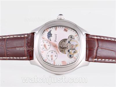 Piaget Emperador Coussin Tourbillon Automatic with White Dial