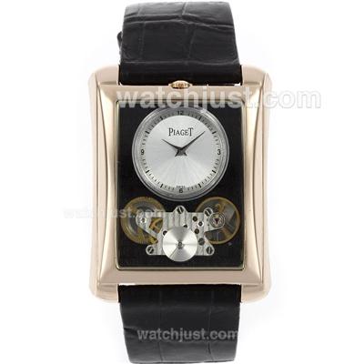 Piaget Emperador Tourbillon Automatic Rose Gold Case with Black Dial-New Version