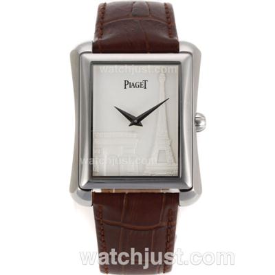 Piaget Upstream Manual Winding with White Dial-Triumphal Arch and Eiffel Tower Demonstrated