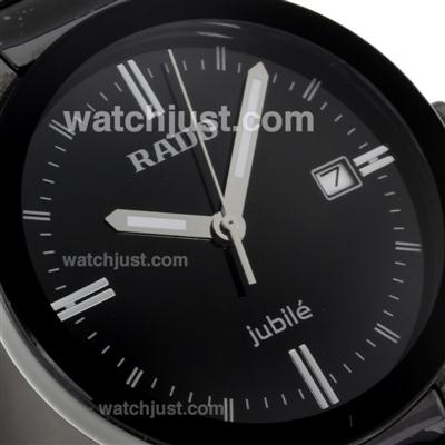 Rado Centrix Jubile Authentic Ceramic with Black Dial-Couple Watch