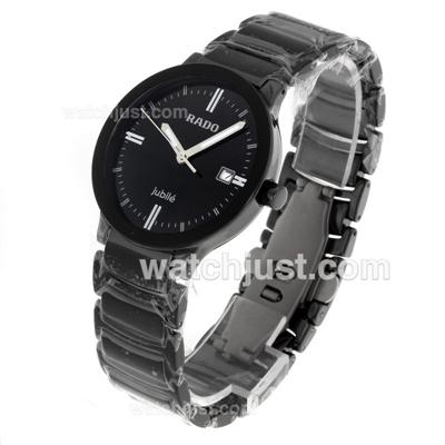 Rado Centrix Jubile Authentic Ceramic with Black Dial-Couple Watch