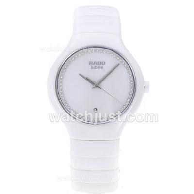 Rado DiaStar Full White Authentic Ceramic Diamond Markers with MOP Dial