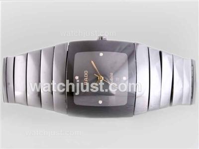 Rado DiaStar Swiss ETA Movement Authentic Ceramic with Black Dial