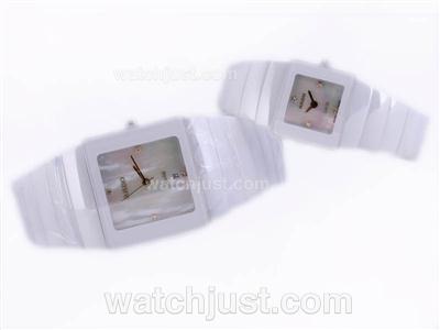 Rado DiaStar Swiss ETA Movement With Authentic Ceramic MOP Dial-Couple Watch