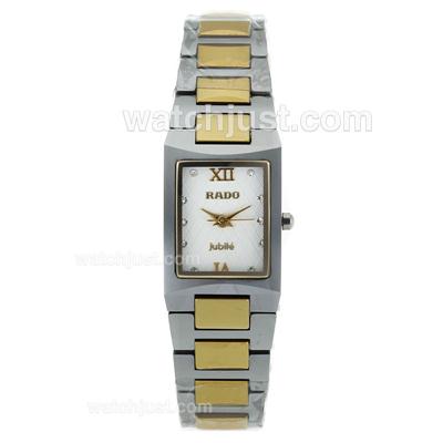 Rado Sintra Super Superjubile Two Tone Diamond Markers with White Dial-Couple Watch