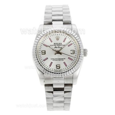 Rolex Air-King Oyster Perpetual Automatic with White Dial-New Version