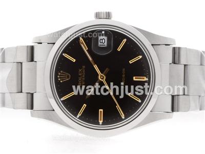 Rolex Air-King Precision Automatic with Black Dial-Gold Marking-Vintage Edition