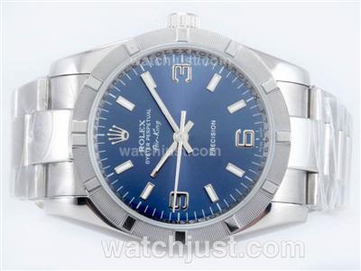 Rolex Air-King Precision Automatic with Blue Dial