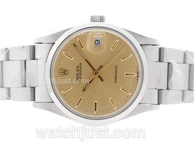 Rolex Air-King Precision Automatic with Golden Dial-Gold Marking-Vintage Edition