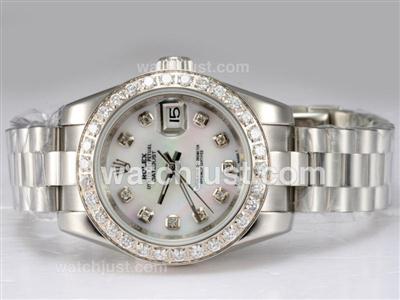 Rolex Datejust Automatic Diamond Bezel and Marking with MOP Dial