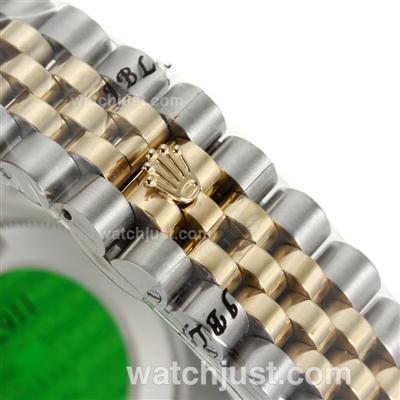 Rolex Datejust Automatic Two Tone Diamond Markers with White Dial-Sapphire Glass