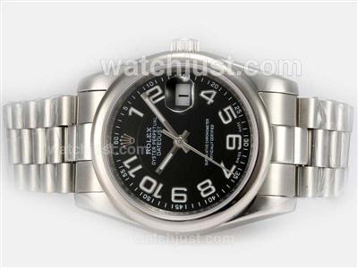 Rolex Datejust Automatic with Black Dial-Number Marking