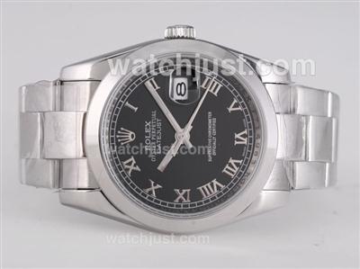 Rolex Datejust Automatic with Black Dial-Roman Marking