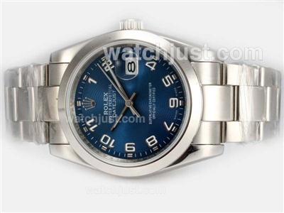 Rolex Datejust Automatic with Blue Dial-2008 New Version Number Marking